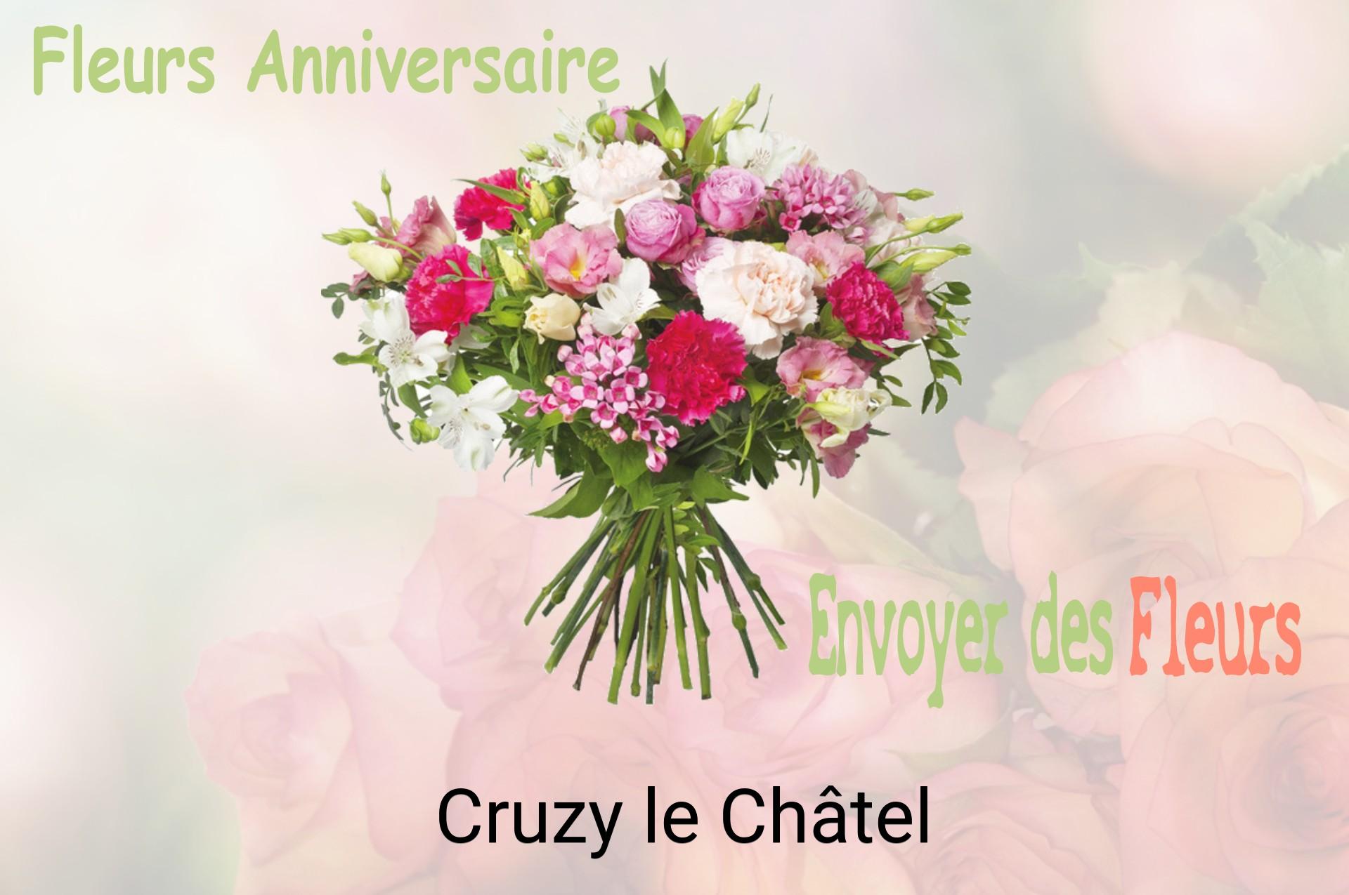 Bouquet de fleurs d’anniversaire livré à Cruzy-le-Châtel