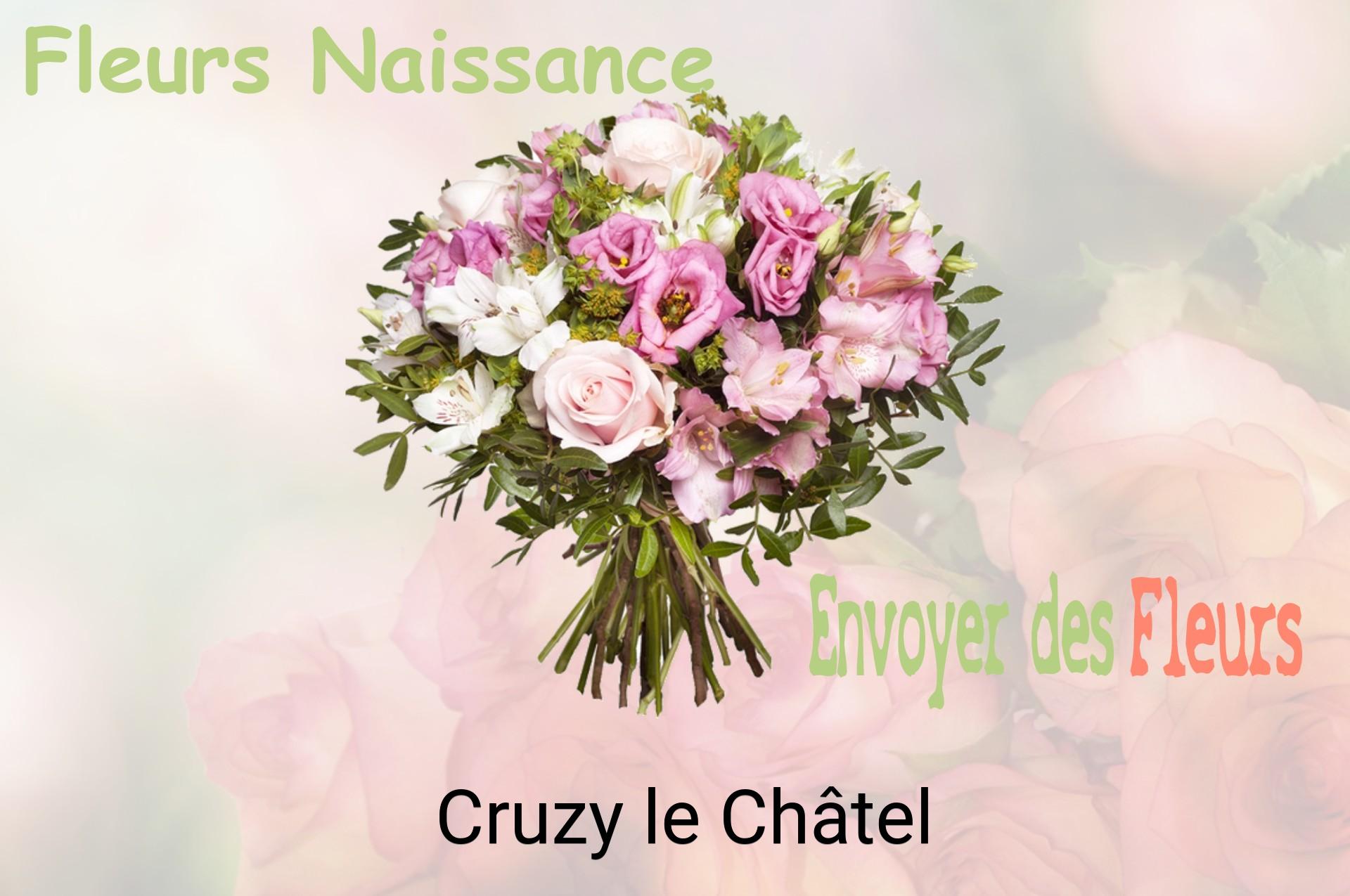 Bouquet de fleurs de naissance livré à Cruzy-le-Châtel